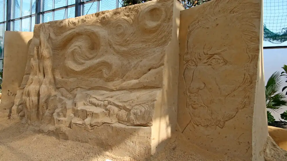 Sandskulptur Vincent van Gogh